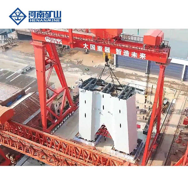 Double Girder Gantry Crane for Outdoors Using sale to Spain