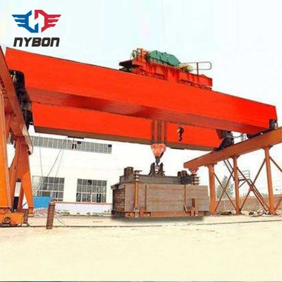 Warehouse Double Girder Electric Bridge Crane with Rail System sale Thailand