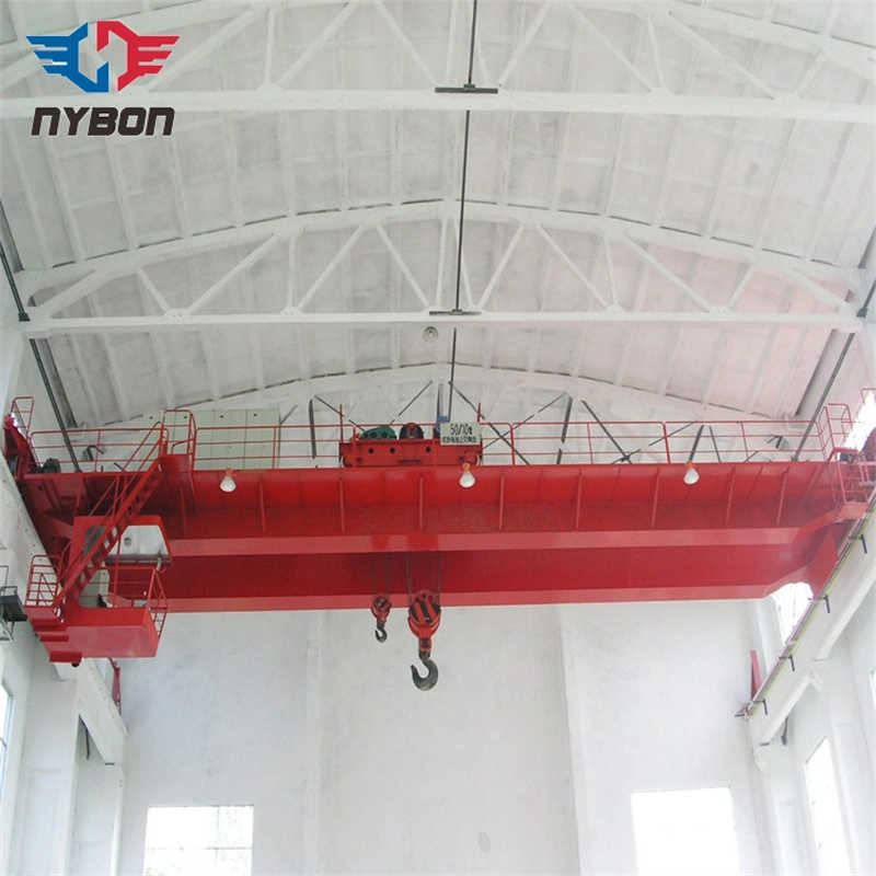 Warehouse Double Girder Electric Bridge Crane with Rail System sale Thailand