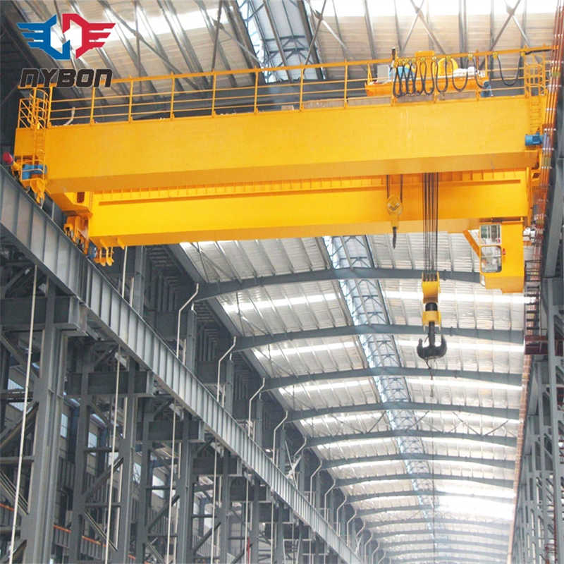 Warehouse Double Girder Electric Bridge Crane with Rail System sale Thailand