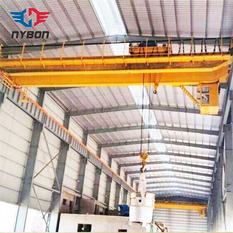 Warehouse Double Girder Electric Bridge Crane with Rail System sale Thailand