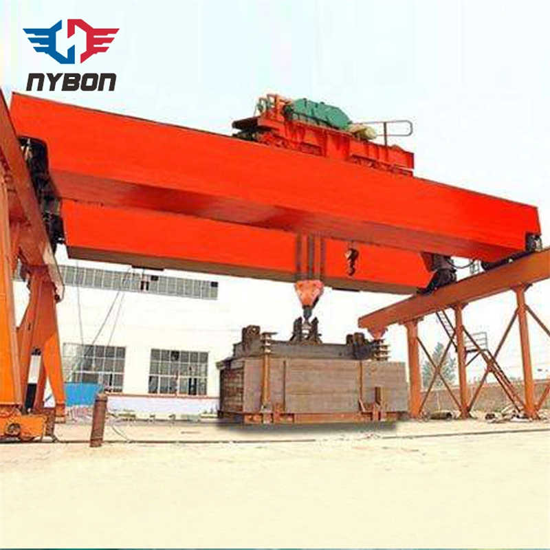 Electric Long Track Double Beam Overhead Crane with Bus Bar sale to Vietnam