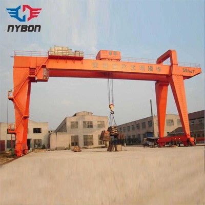 Chinese Double Girder Double Hook Gantry Crane 50/10t sale India