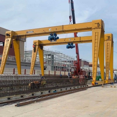 Mh Model Single Girder 5ton Rail Mounted Gantry Crane Price sale Panama