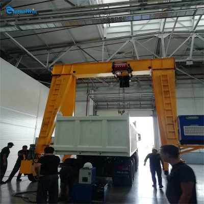 European Style Single Girder 25t Rubber Tyre Movable Container Gantry Crane