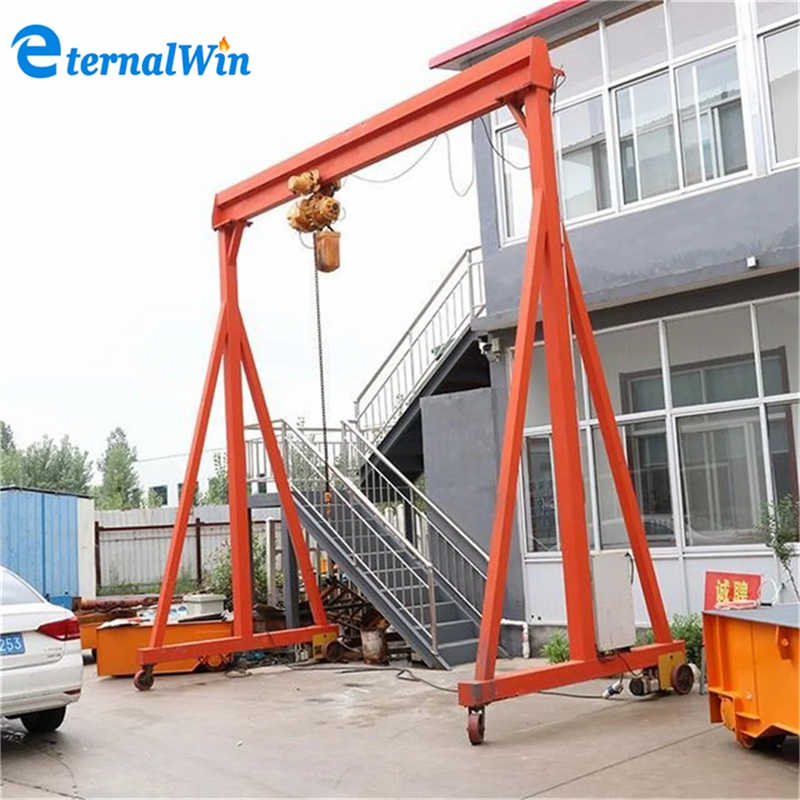 Small Electric Portable 3 Ton 5 Ton Mobile Gantry Crane for Workshop Used