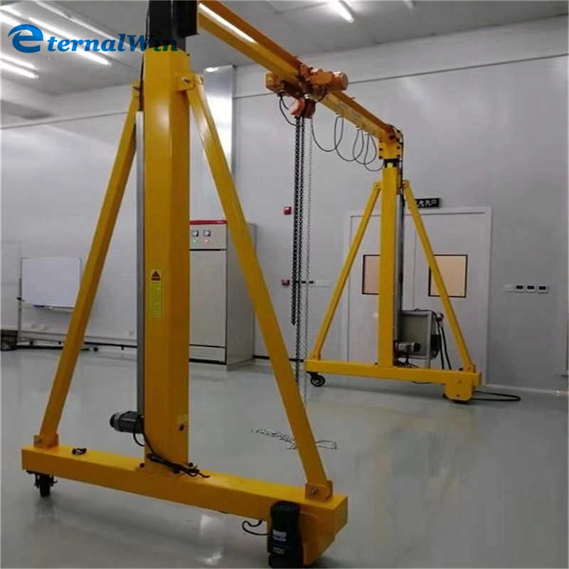 Small Electric Portable 3 Ton 5 Ton Mobile Gantry Crane for Workshop Used