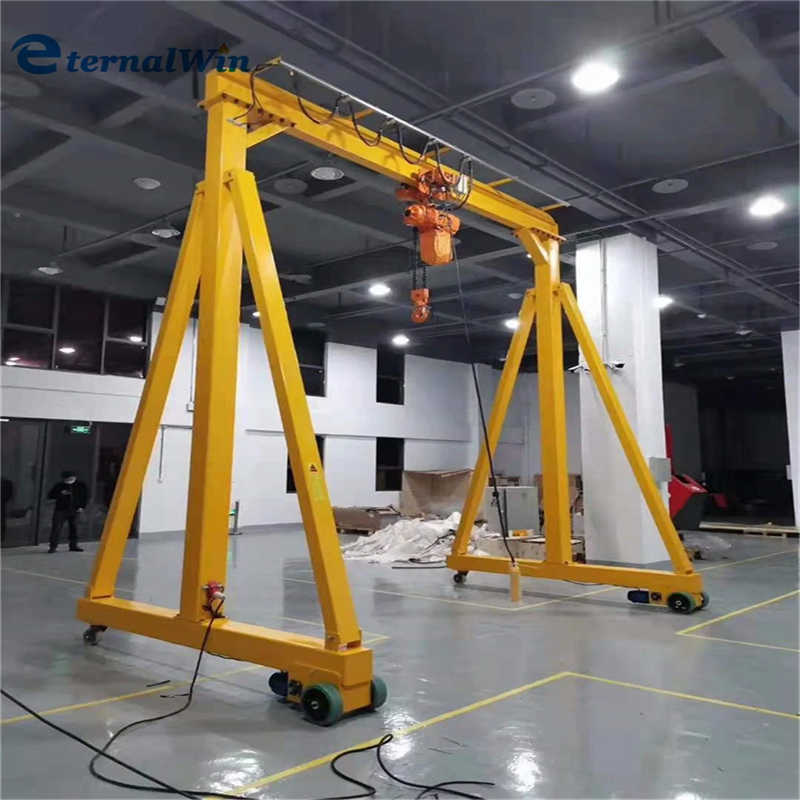 Small Electric Portable 3 Ton 5 Ton Mobile Gantry Crane for Workshop Used