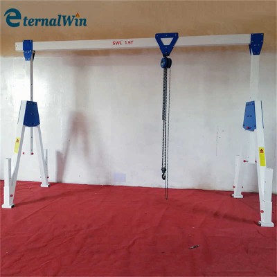 Aluminium Electric 1 3 5 Ton Portable Mobile Gantry Crane Price