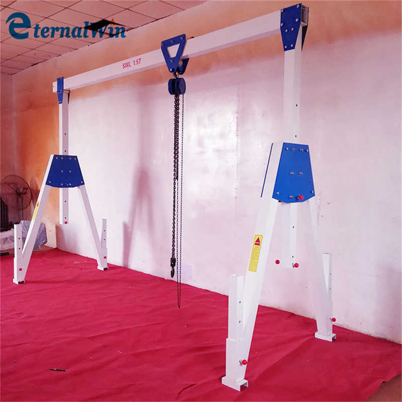 Aluminium Electric 1 3 5 Ton Portable Mobile Gantry Crane Price