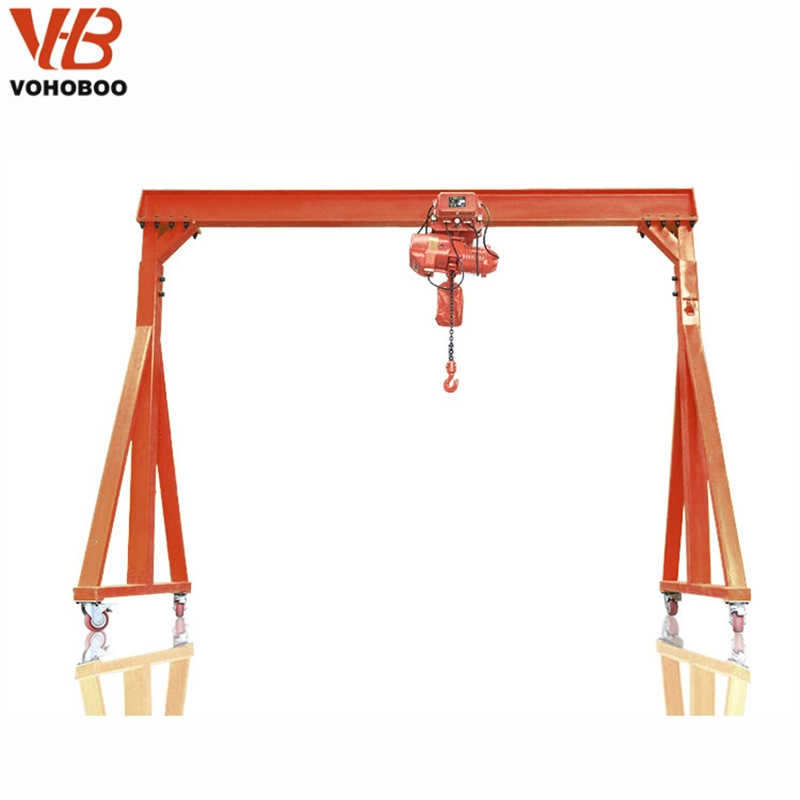 1t 2t 3t 5t Mini Small Size Mobile Gantry Crane sale to Chile