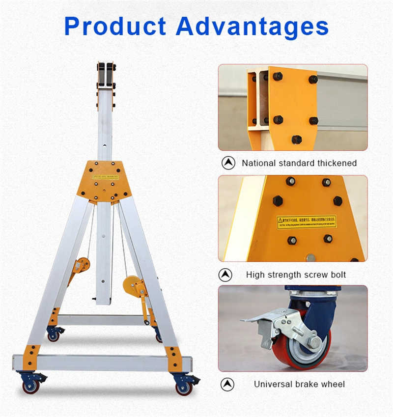 Customized Mobile Aluminium Mini Gantry Crane sale to Guatemala