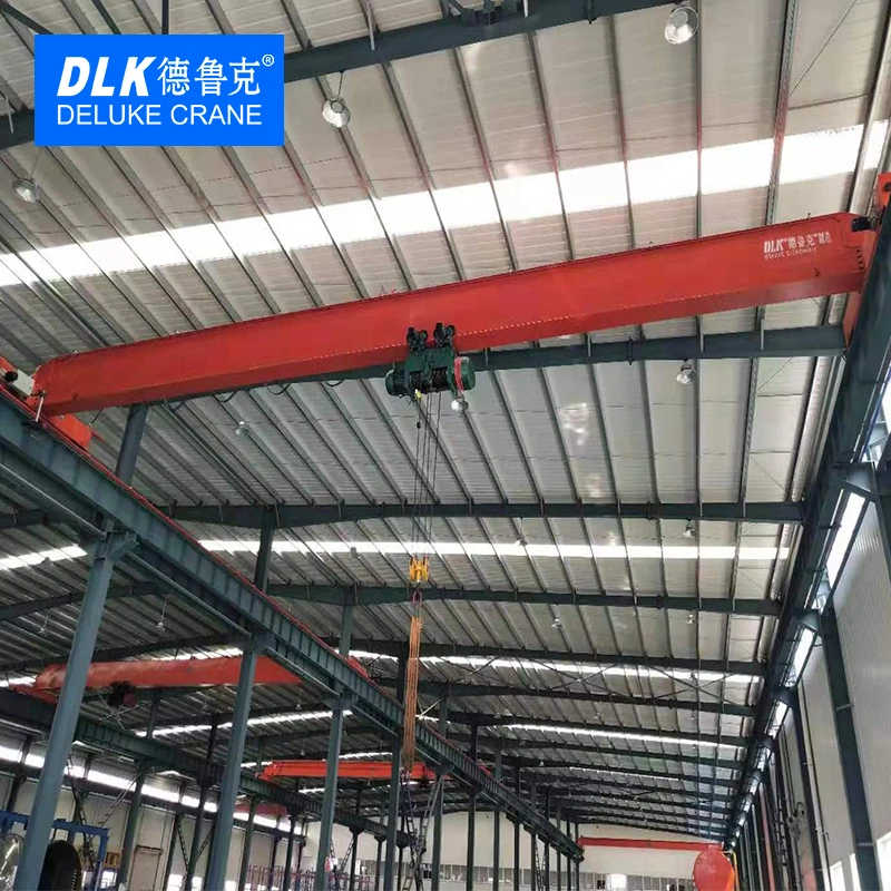 Deluke 1-20t Ld Model Electric Single Girder Overhead Crane for Workshop