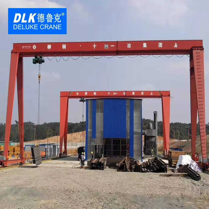 Deluke Hot Sale Gantry Crane Electric Hoist Gantry Crane with Electric Hoist