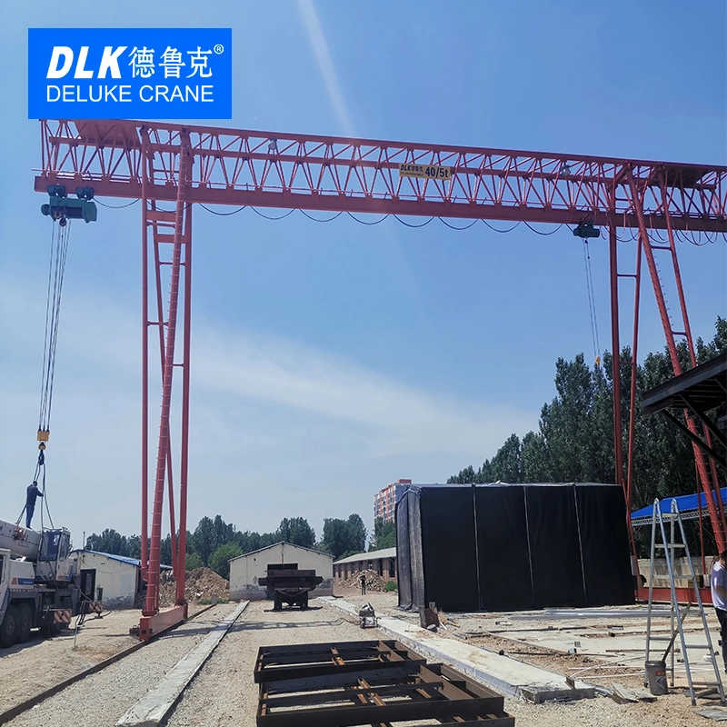 Deluke Hot Sale Gantry Crane Electric Hoist Gantry Crane with Electric Hoist