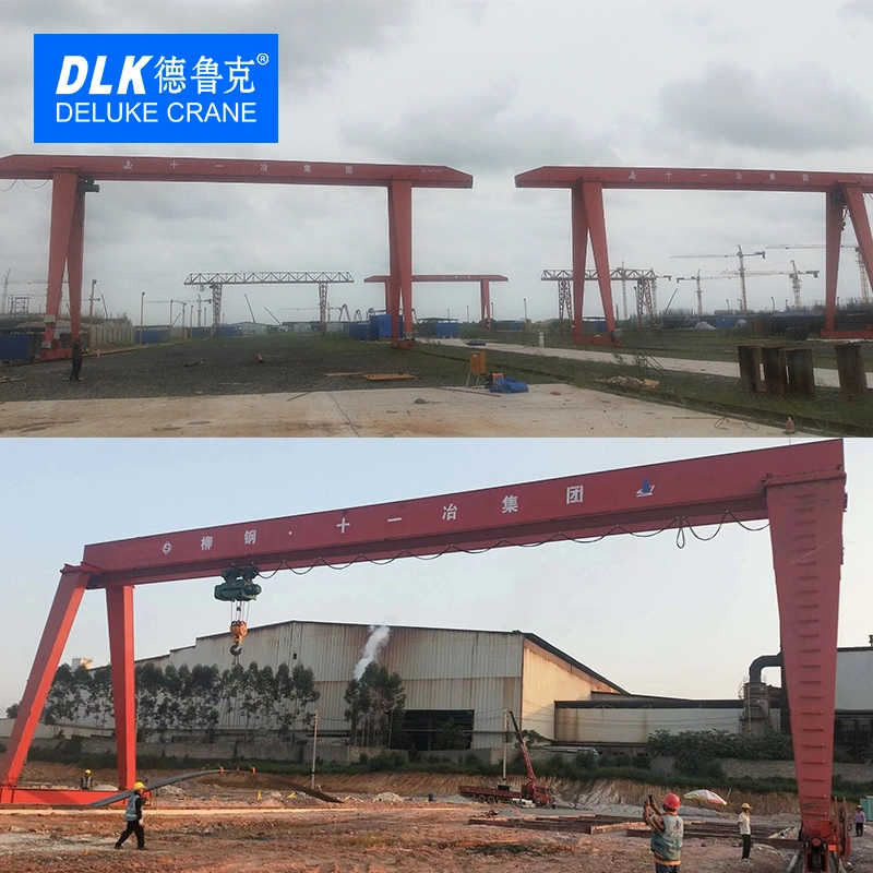 Deluke Hot Sale Gantry Crane Electric Hoist Gantry Crane with Electric Hoist