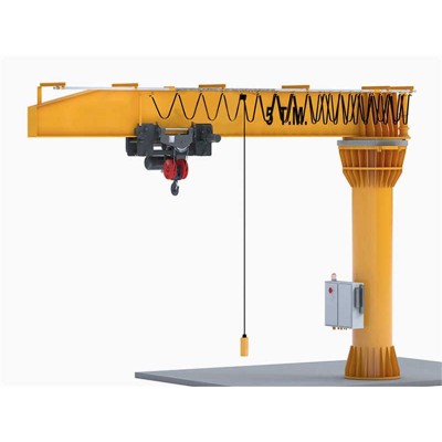 DLK Light Type Workshop Use Floor Mounted Free-Standing Pillar Jib Crane