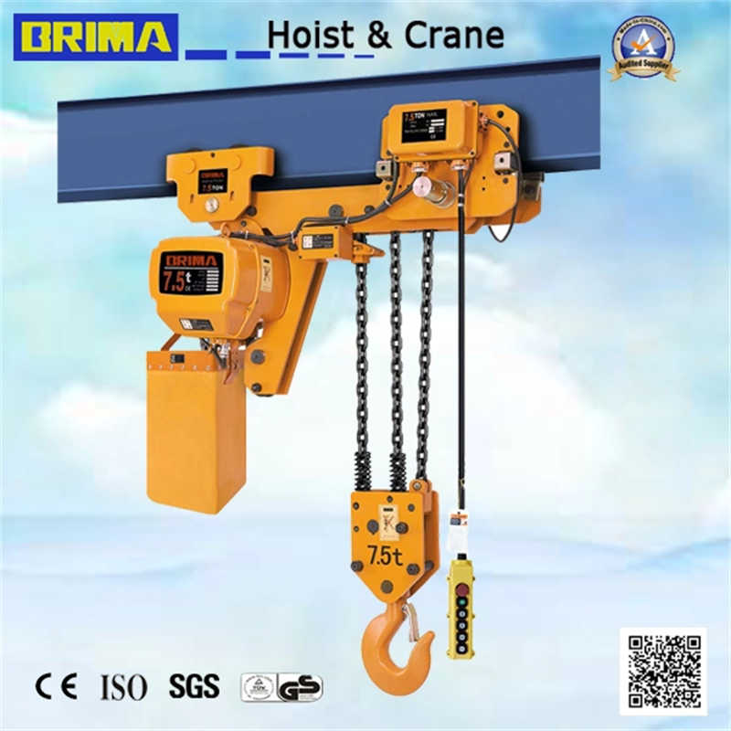 7.5t Double Speed Electric Chain Hoist with Manual Trolley sale Malaysia