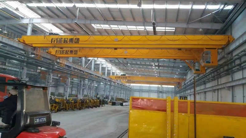 10t Lda Type Single Girder Electric Overhead Crane sale to Spain