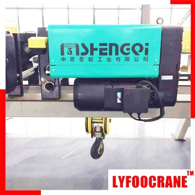 Single Girder Electric wire rope Hoist European Style sale to France