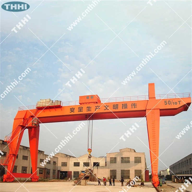 Thhi 100t Shipbuilding Gantry Crane with Light Structure sale to Egypt