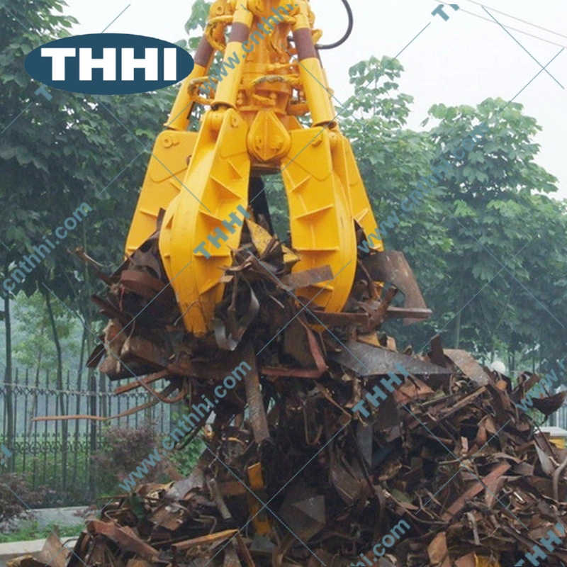 8 Cbm Orange Peel Grab Bucket for Scrap Steel sale to Indonesia