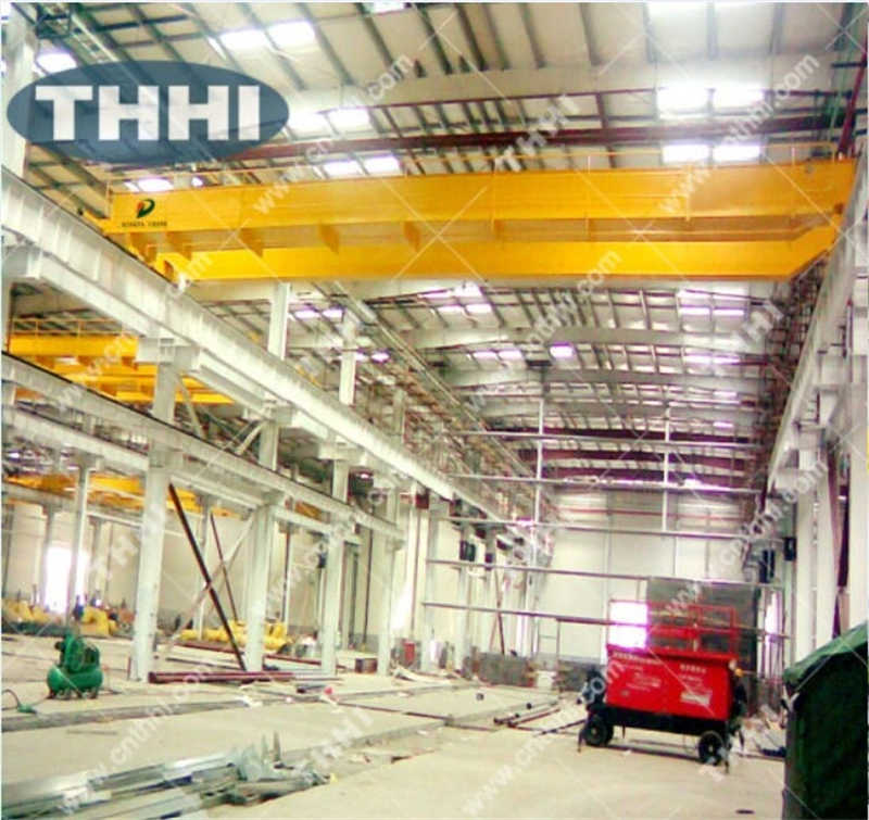 Multi Scene Usage Qd Electric Double-Girder Bridge Crane sale Libya