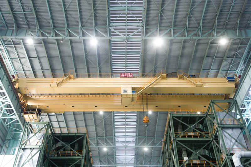 Double Girder Remote Control Hook Grab Electric Overhead Crane sale Bangladesh