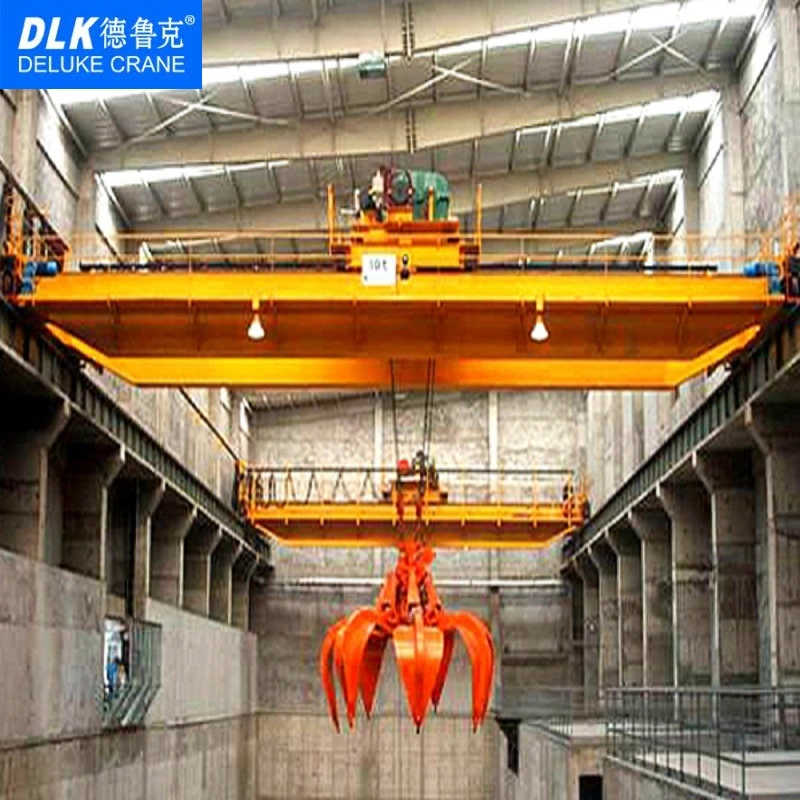 QZ Electric Grab Bucket Double Girder Overhead Crane for Workshop sale Laos