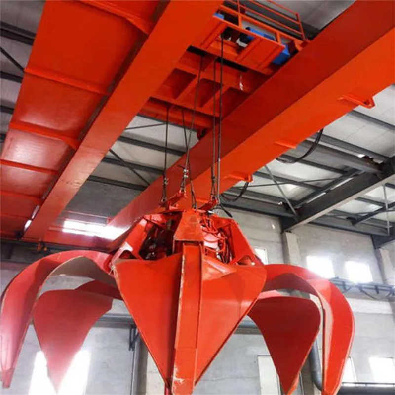 QZ Electric Grab Bucket Double Girder Overhead Crane for Workshop sale Laos