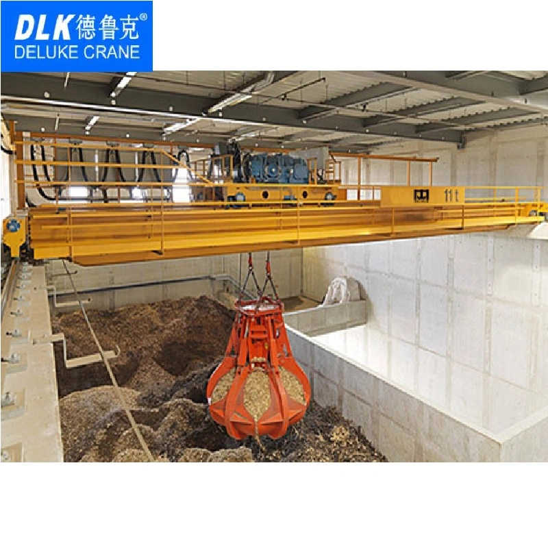 QZ Electric Grab Bucket Double Girder Overhead Crane for Workshop sale Laos