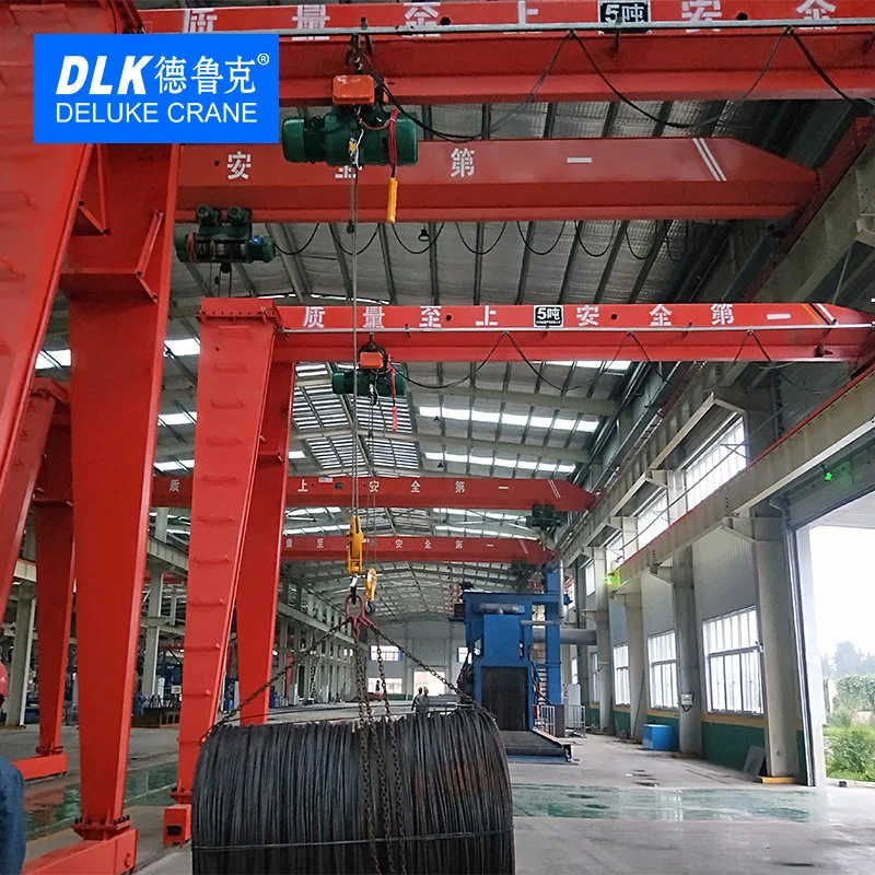 Outdoor 32t Single Girder Gantry Crane Construction Machinery sale Laos