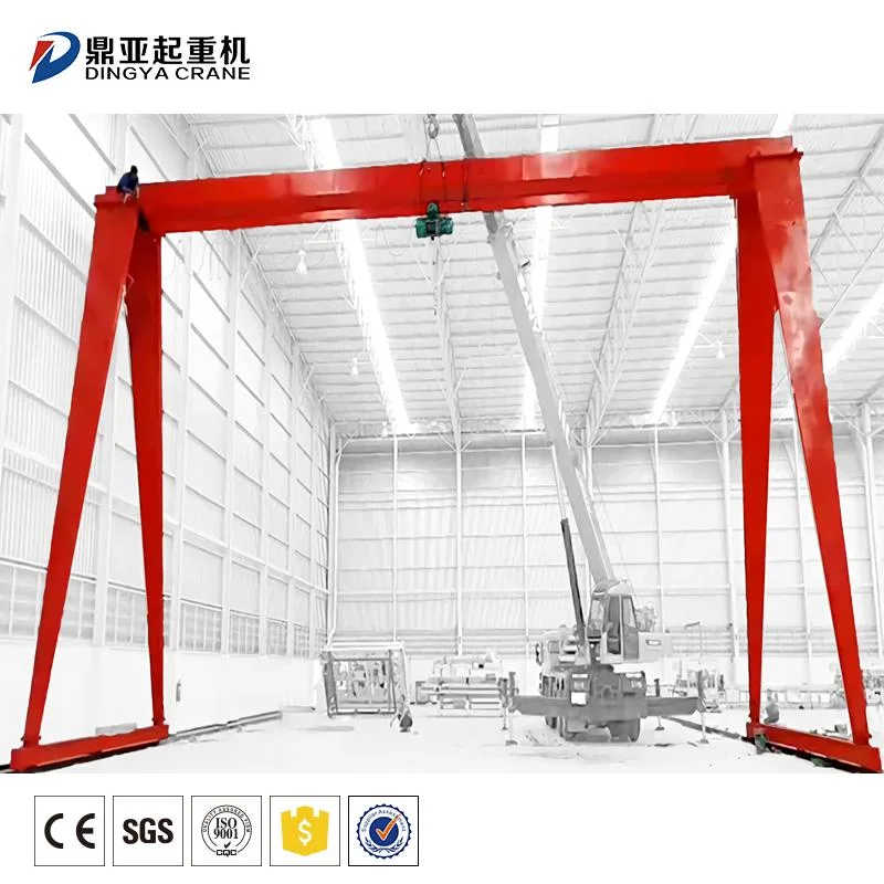 Factory Single Beam 20t 50t 100t Mh Gantry Crane used in construction sites