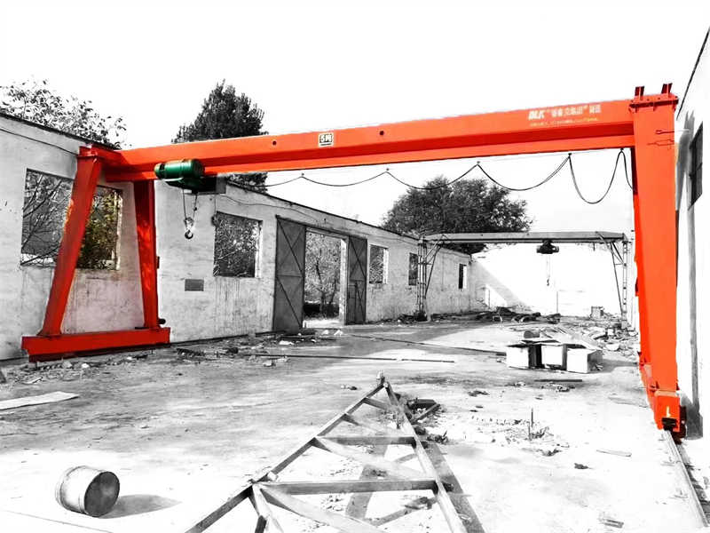 Factory Single Beam 20t 50t 100t Mh Gantry Crane used in construction sites