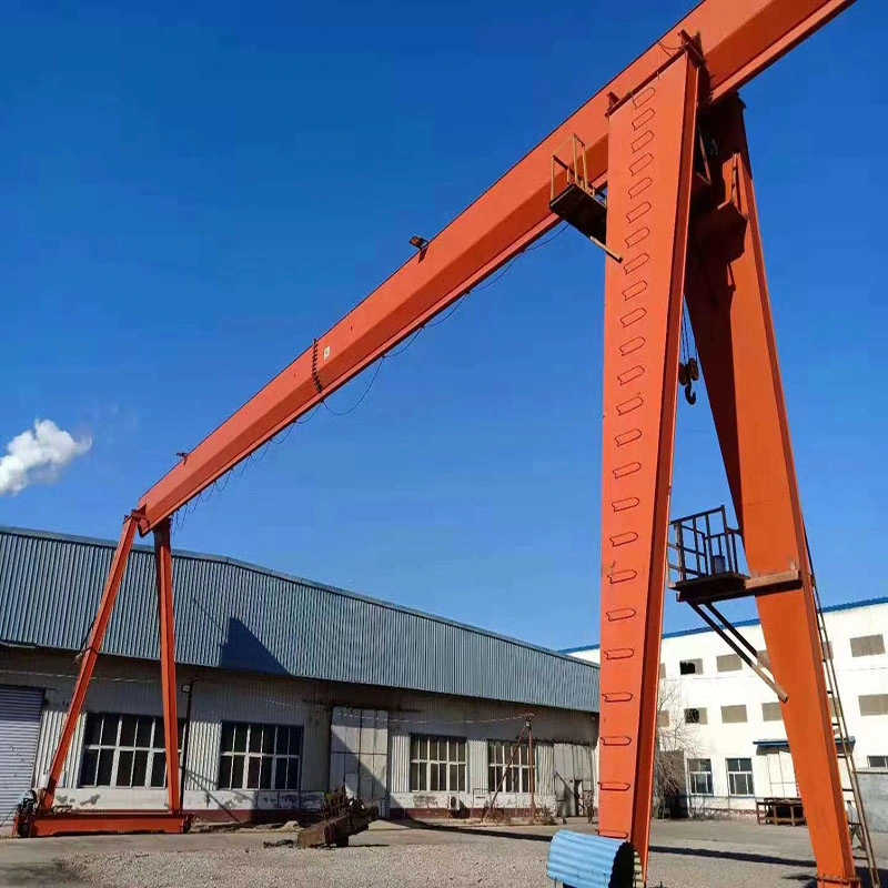 Factory Single Beam 20t 50t 100t Mh Gantry Crane used in construction sites