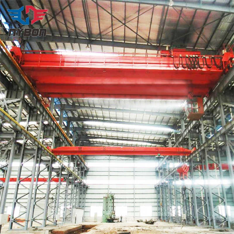 Large Steel Works Equipment Double Beam Travelling Overhead Crane