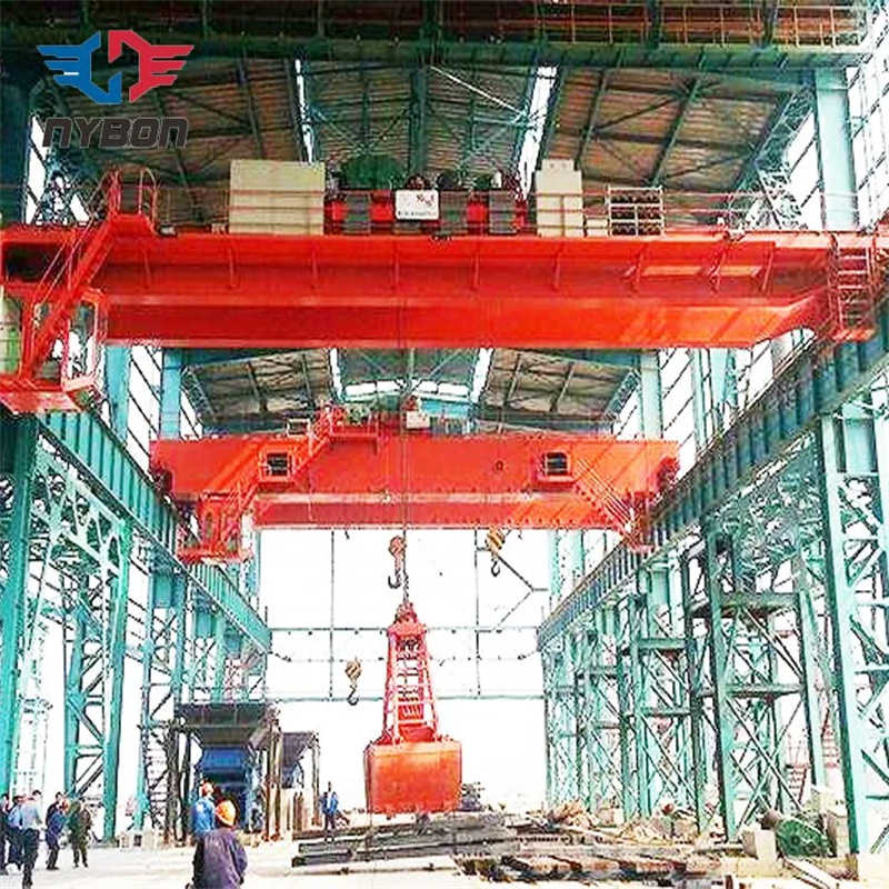 10 Cbm Two Petal Clam Shell Grab Bucket Double Girder Overhead Crane