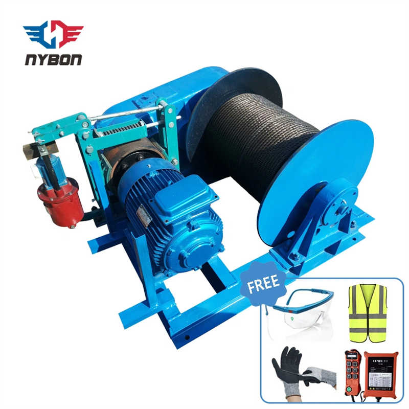 Wire Rope Electric Sailing Winch used in building materials processing plant