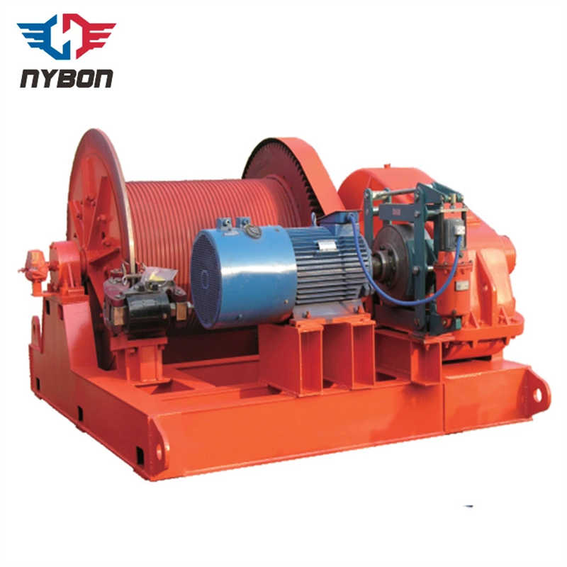 Wire Rope Electric Sailing Winch used in building materials processing plant