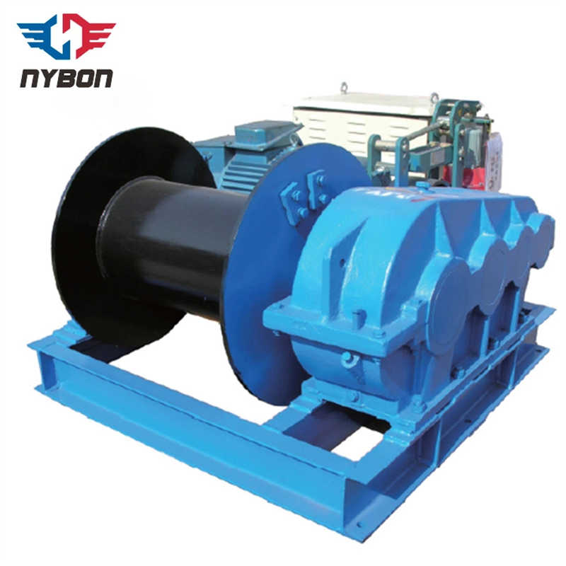 Wire Rope Electric Sailing Winch used in building materials processing plant