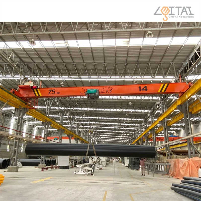 Single Girder Electric Hoist Overhead Cranes Price for sale to foundries