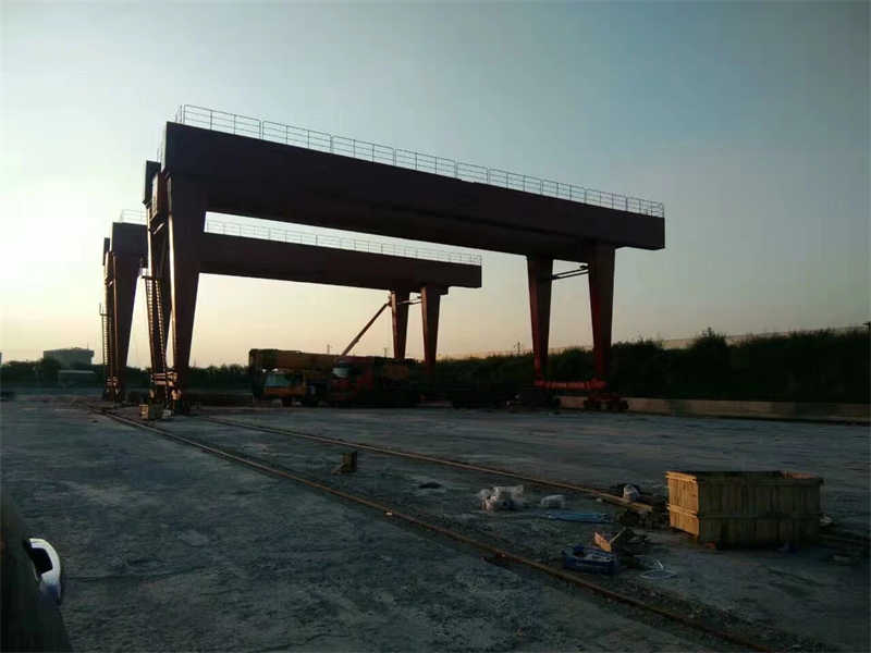 Rail Mounted Double Beam Container Gantry Crane for Small Inland Port UAE