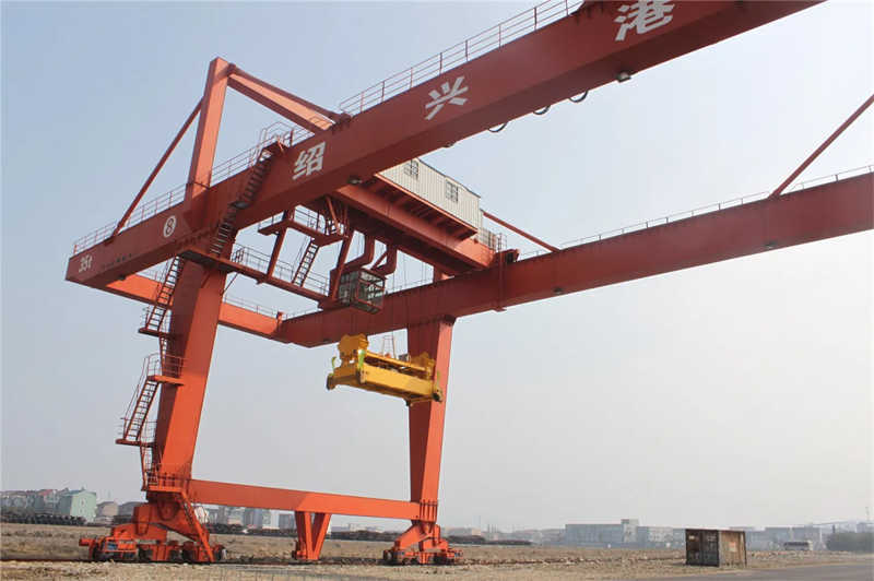 Rail Mounted Double Beam Container Gantry Crane for Small Inland Port UAE