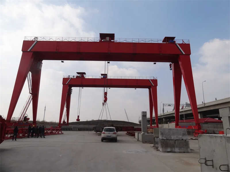 Hydropower Station Single Girder Box Gantry Crane with Electric Hoist sale Iraq