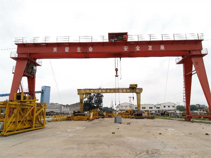 Hydropower Station Single Girder Box Gantry Crane with Electric Hoist sale Iraq