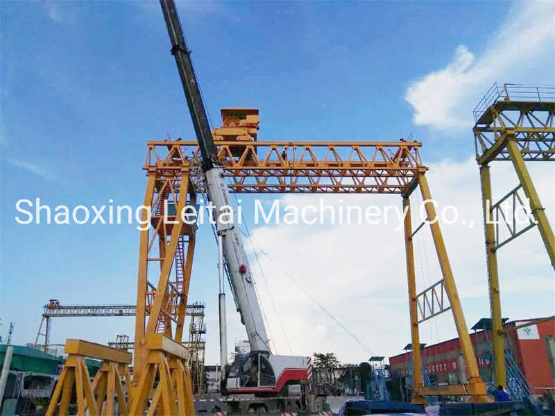 Workshop Stockyard Double Girder Mobile Gantry Crane sale to Vietnam