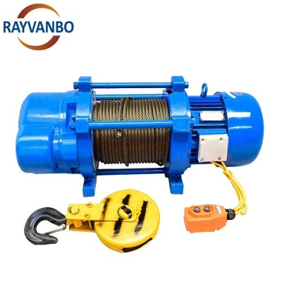 300kg / 600kg Kcd Mini Wire Rope Multi-Function Electric Winch sale Thailand