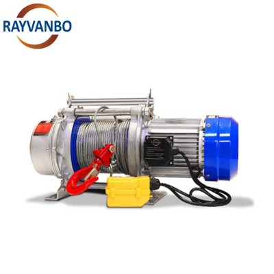 300kg / 600kg Kcd Mini Wire Rope Multi-Function Electric Winch sale Thailand