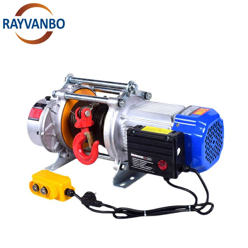 300kg / 600kg Kcd Mini Wire Rope Multi-Function Electric Winch sale Thailand