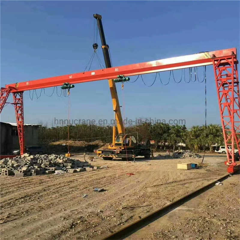 Factory Mh Type Single Girder Gantry Crane 10t sale to Singapore